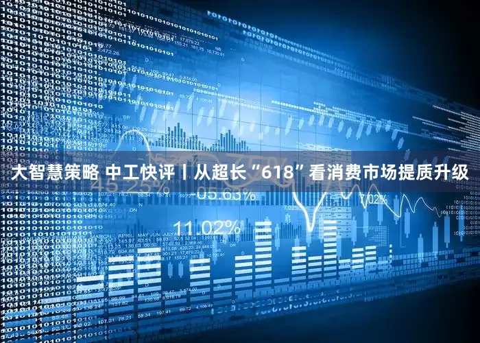 大智慧策略 中工快评丨从超长“618”看消费市场提质升级